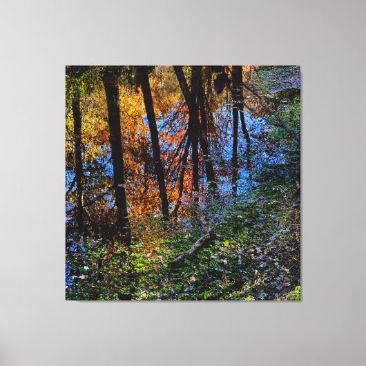 Herfstwateren Canvas Afdruk (Voorkant)