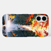 Herfstwaterval magie Case-Mate iPhone case (Achterkant (horizontaal))
