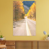 herfstweg canvas afdruk (Insitu (Woonkamer))