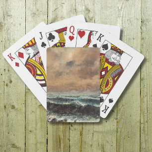 Herfstzee – Gustave Courbet Pokerkaarten