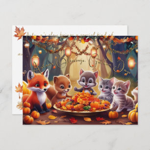 Herfstzegeningen Gouden Dagen Feestelijke Momenten Kaart