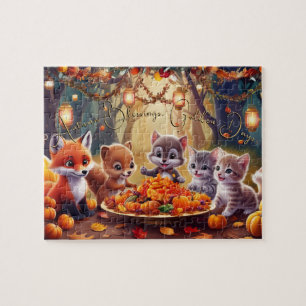 Herfstzegeningen, Gouden Dagen Thanksgiving Legpuzzel