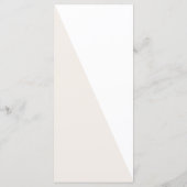 Herfstzijde Bloemenbruiloft Diner Menu Kaart (Achterkant)