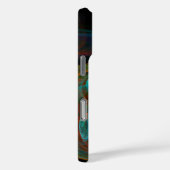 Hergeboorblauwe Abstracte kunst Case-Mate iPhone Case (Achterkant / Rechts)