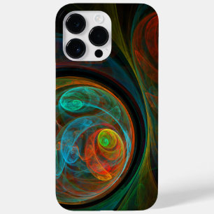 Hergeboorblauwe Abstracte kunst Case-Mate iPhone 14 Pro Max Hoesje
