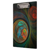 Hergeboorblauwe Abstracte kunst Klembord (Links)