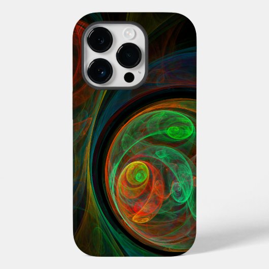 Hergeboorde groene Abstracte kunst Case-Mate iPhone Case (Achterkant)