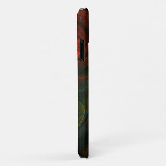 Hergeboorde groene Abstracte kunst Case-Mate iPhone Case (Achterkant/rechts)