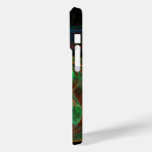 Hergeboorde groene Abstracte kunst Case-Mate iPhone Case (Achterkant / Links)
