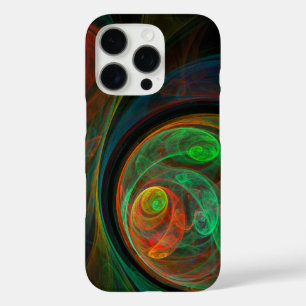 Hergeboorde groene Abstracte kunst iPhone 16 Pro Hoesje