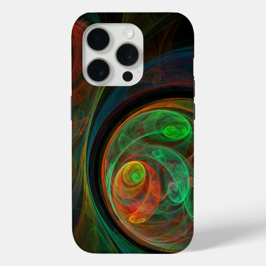 Hergeboorde groene Abstracte kunst Case-Mate iPhone Case (Achterkant)