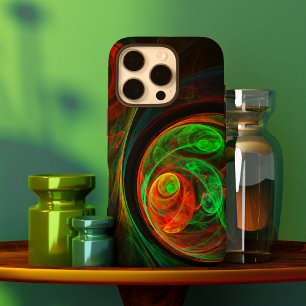 Hergeboorde groene Abstracte kunst iPhone 16 Pro Hoesje