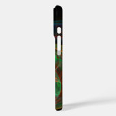 Hergeboorde groene Abstracte kunst Case-Mate iPhone Case (Achterkant / Links)