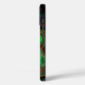 Hergeboorde groene Abstracte kunst Case-Mate iPhone Case (Achterkant / Links)
