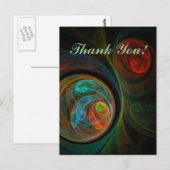 Hergeboortblauw Hartelijk dank Briefkaart (Voorkant / Achterkant)