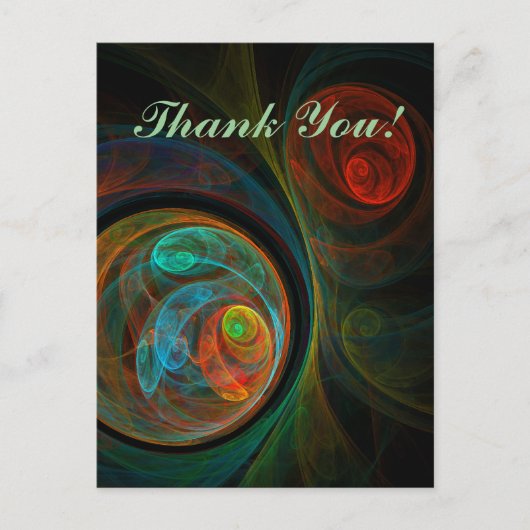 Hergeboortblauw Hartelijk dank Briefkaart (Voorkant)