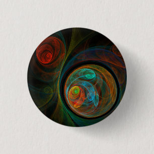 Hergeboorte Abstracte Art Button (ronde)