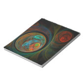 Hergeboorte Blue Abstract Art-laptop Notitieblok (Gedraaid)