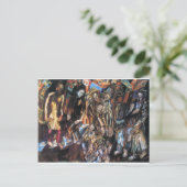 Hergeboorte van het volk door Pavel Filonov Briefkaart (Staand voorkant)