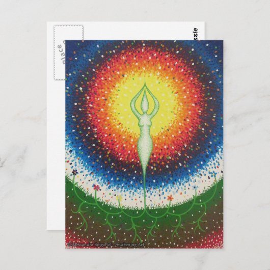 Hergeboorte van Sun Briefkaart (Voorkant / Achterkant)