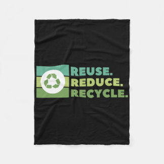 Hergebruik Beperken Recyclen Milieuactivisme  Fleece Deken