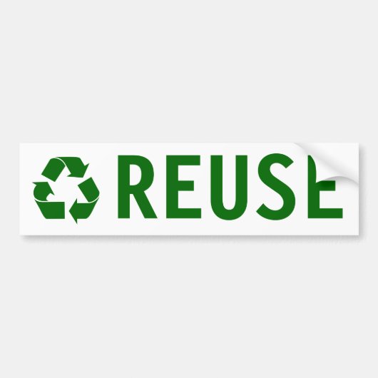 hergebruik bumpersticker (Voorkant)