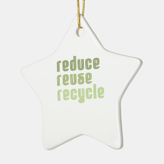 Hergebruik recyclen verminderen keramisch ornament (Links)