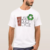Hergebruik Reduce Recyclen t-shirt (Voorkant)