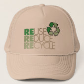 Hergebruik, verminderen, Recyclen eco-Pet Trucker Pet (Voorkant)