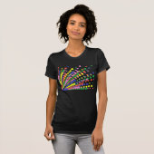 Herhaal Array van kleurrijke Polka Dots Pattern sh T-shirt (Voorkant volledig)