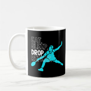 Herhaal Badminton Eat Sleep Drop Koffiemok