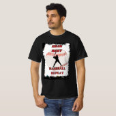 Herhaal de rest van het honkbal t-shirt (Voorkant volledig)