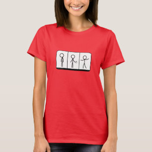 Herhaal indien nodig het t-shirt koffie