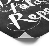 Herhaal wasdroog wasgoed poster (Hoek)