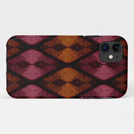 Herhaald diamant Case-Mate iPhone case (Achterkant (horizontaal))