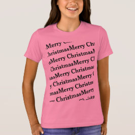 herhaald kerstpatroon t-shirt