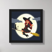 HERHAALDE HALLOWEEN WITCH CANVAS AFDRUK (Voorkant)