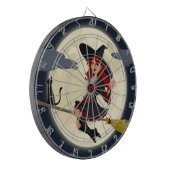 HERHAALDE HALLOWEEN WITCH DARTBORD (Voorkant Links)
