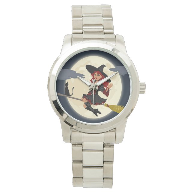 HERHAALDE HALLOWEEN WITCH HORLOGE (Voorkant)