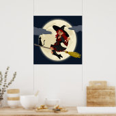 HERHAALDE HALLOWEEN WITCH POSTER (Keuken)