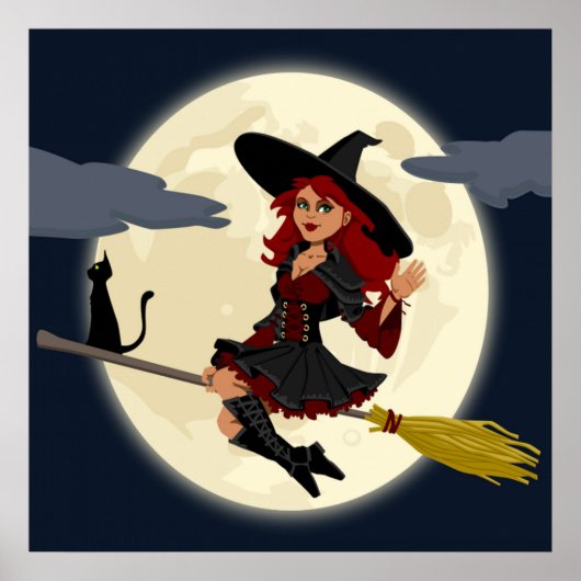 HERHAALDE HALLOWEEN WITCH POSTER (Voorkant)