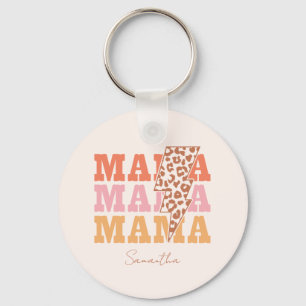 Herhaalde mama sleutelhanger