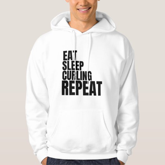 herhalen van slaapkrulling hoodie (Voorkant)