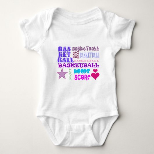 Herhalend basketbal romper (Voorkant)