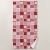 Herhalend geometriepatroon strandlaken (Voorkant)