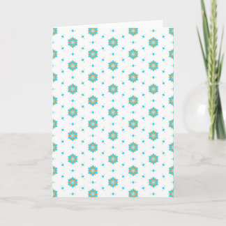 herhalend geometrisch bloempatroonontwerp kaart