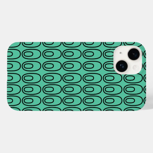 Herhalend Mint Green Ovalen Case-Mate iPhone Case (Achterkant (horizontaal))