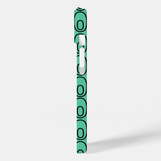 Herhalend Mint Green Ovalen Case-Mate iPhone Case (Achterkant / Links)