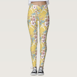 Herhalend patroon in pastelkleuren leggings