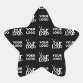 Herhalend patroon van twee logo's of afbeeldingen ster sticker (Voorkant)